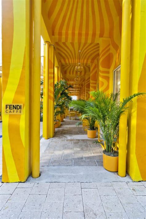 fendi building miami|fendi cafe design district.